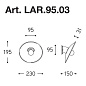 LAR.95.03 POLARE Aldo Bernardi настенный накладной светильник