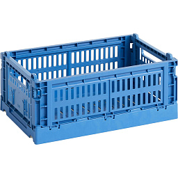 AB634-A601-AF16 Hay Colour Crate ящик пластиковый для хранения прямоугольный синего электрического оттенка