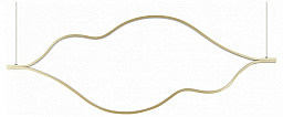 SL6106.203.65 ST-Luce Cortile подвесной светильник с двойной волнообразной линией и рассеянным свечением