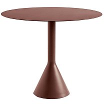 Palissade Cone Table Ø90 см, сталь, порошковая окраска, железно-красный (Iron red) / основание бетон
