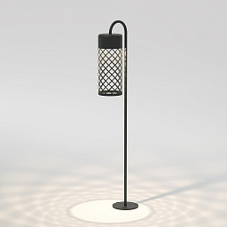 a067899 Elektrostandard Ombra уличный напольный светильник боллард с цилиндрическим сетчатым плафоном
