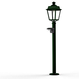 150024019 Roger Pradier Place Des Vosges Evolution садовый столбик с датчиком движения и куполообразным плафоном зелёного цвета