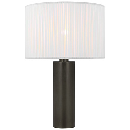 EU-PCD3010 Visual Comfort Sylvie настольная лампа с цилиндрической опорой и текстильным абажуром