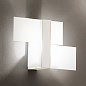 90206 Linea Light Triad AP S бра с двумя стеклянными плафонами белый — фото 1