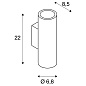151800 SLV ENOLA B UP/DOWN QPAR51 WL black настенный светильник — фото 9
