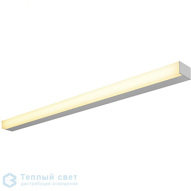 накладной потолочный светильник серебристого цвета с LED модулем