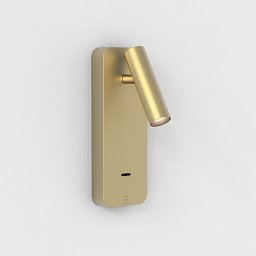 Настенный светильник для чтения с USB Astro Lighting Enna Surface USB A+C матовое золото