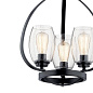 Tuscany 21" 3 Light Mini Chandelier with Clear Seeded Glass Black люстра 44059BK Kichler — фото 4
