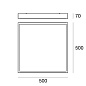 8233 Linea Light Box SQ AP PL LED XL квадратный потолочный светильник белый — фото 3