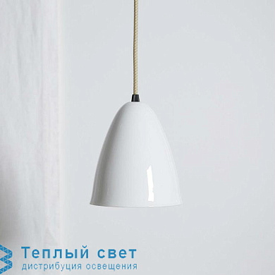 подвесной светильник с гладким куполообразным металлическим плафоном