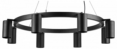 подвесной светильник с кольцевым основанием и золотистыми акцентами