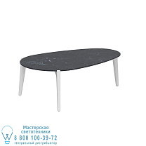 СТОЛИК ДЛЯ ЧАЯ 100X60CM БЕЛАЯ КЕРАМИКА NERO MARQUINA Royal Botania