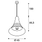 1001265 SLV BATO 45 PD Indoor pendant light подвесной светильник — фото 2