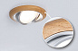 92240 Paulmann Aumus 3 Круглая, 84 мм, 30°, монета, 6 Вт, 470 лм, 230 В, 2700 К, цвет: промасленный дуб/точеный алюминий — фото 1