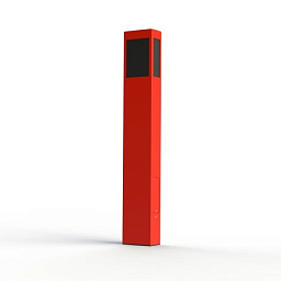 108010056 Roger Pradier Brick2 садовый столбик с прямоугольным корпусом красного цвета