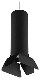 RP497437 Lightstar Rullo подвесной светильник цилиндрической формы черный