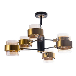 A8205SP-6BK Arte Lamp CARLO накладной потолочный светильник с двумя светящимися кольцами
