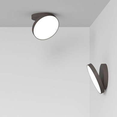 Rotaliana Venere W1 PL LED круглый светильник для стены или потолка коричневый 1VEW1000W8ZL0