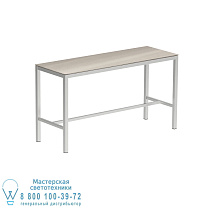 ВЫСОКИЙ СТОЛ TABOELA 200X70CM SS С КЕРАМИЧЕСКОЙ ВЕРХНЕЙ ЧАСТЬЮ СЕРО-СЕРЫЙ Royal Botania
