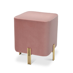 113779 Eichholtz Stool табурет кубической формы с мягкой обивкой и металлическими ножками