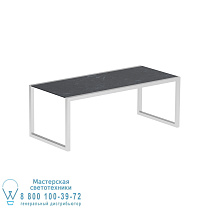 NINIX СТОЛ 200X90CM ИЗ НЕРЖАВЕЮЩЕЙ СТАЛИ EL POL И КЕРАМИКИ NERO MARQUINA Royal Botania