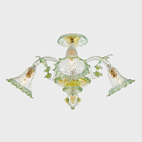 Apollo Dei Dogi Ceiling Lamp Зеленый и золотой / 3 / Золотой