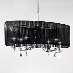 9027TS/6S Chrome Black IDL Fashion люстра с шестью плафонами и металлическим корпусом