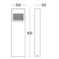 Светильник для дорожек MaxiVerso Flat P 800 Ghidini GH1140 — фото 8