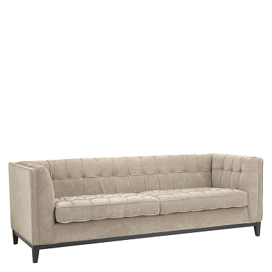 110192 Sofa Aldgate greige velvet диван Eichholtz