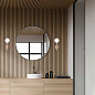Metal Lux Libra AP 1L Globe бра со сферическим рассеивателем чёрный 276.101.03 — фото 1