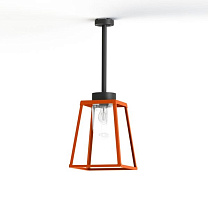 Lampiok 2 N° 1; Clear glass E27 52W; Pure orange