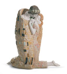 Фарфоровая скульптура пары по мотивам Климта The Kiss Lladro 01018204