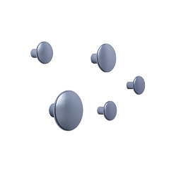 DOTMES507 Muuto Dots набор настенных металлических крючков 5 штук бледно голубые