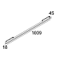 23309 9005 B Delta Light PR SPLITLINE M - Led Line He Soft 1 X 14,9 Вт трековый светильник — фото 1