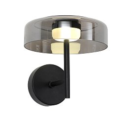 Бра Favourite Platta 4490-1W — настенное светодиодное бра с дымчатым стеклянным цилиндром