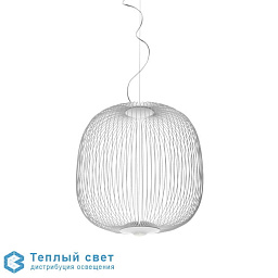 Spokes 2 - suspension Foscarini Spokes подвесной светильник с решётчатым плафоном в белом цвете