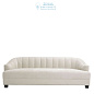 111271 Sofa Polaris ecru velvet Eichholtz