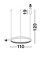 9285110 PRESTON Novaluce светильник LED 60Вт 230В 4030Lm 3000K IP20