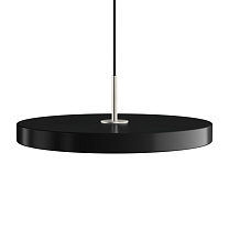Asteria Medium Black - Steel Top 43 x 14 cm, 2.7m cordset