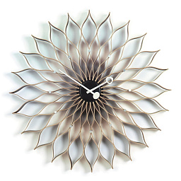 20125601 Sunflower Vitra Часы настенные большие круглые светлые с узором