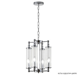TOMAS SP4 CHROME Crystal Lux Tomas люстра с вертикальными стеклянными плафонами и хромированной арматурой