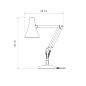 90 Mini Mini Desk Lamp Jasmine White Anglepoise, настольная лампа — фото 4