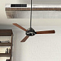60" Pinion Fan Distressed Black люстра-вентилятор 300253DBK Kichler — фото 1