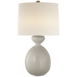 ARN3606BC-L Visual Comfort Gannet настольная лампа с округлым основанием из керамики и текстильным абажуром