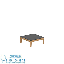 CALYPSO LOUNGE СТОЛ ИЗ ТИКА 72X72 CM CERAMIC TERRA SABBIA Royal Botania