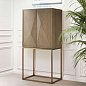 111464 Cabinet DeLaRenta washed oak brass finish Eichholtz