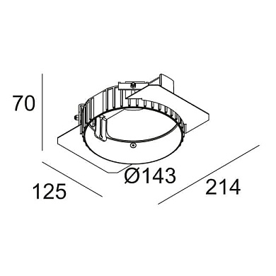 MOUNTING KIT TWEETER TRIMLESS монтажный комплект Delta Light