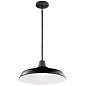 Pier 1 Light 16" Convertible Pendant Black уличный подвесной светильник 49993BK Kichler — фото 1