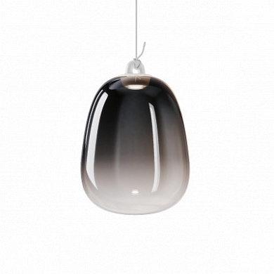 21813 4330 Lodes Oblò SP L LED подвес из выдувного стекла дымчатый