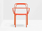 INTRIGO 3715 Литой алюминиевый стул с подлокотниками Pedrali 3715